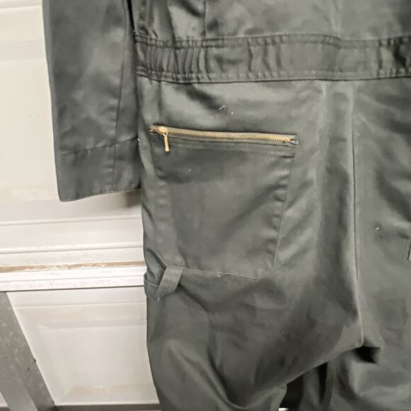 Dickies Olive Green Coveralls Long Sleeve Workwear Jumpsuit Overall - Picture 15 of 16